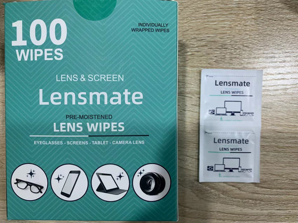 Glasses Wipes Lens Cleaner Lens Wipes for Eyeglasses - 100 Pre