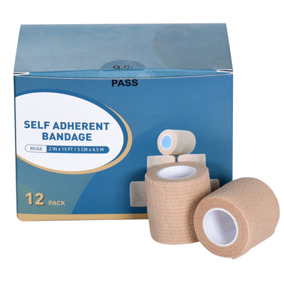 NIPWELL Self Adhesive Bandage Wrap, Sport Tape, Breathable, Waterproof, Elastic Bandage for Sports, Wrist and Ankle Wrap Tape, Non-Woven Bandage