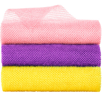 QULD  Net Sponge Exfoliating Shower Body Scrubber Back Scrubber Skin Smoother,Great for Daily Use