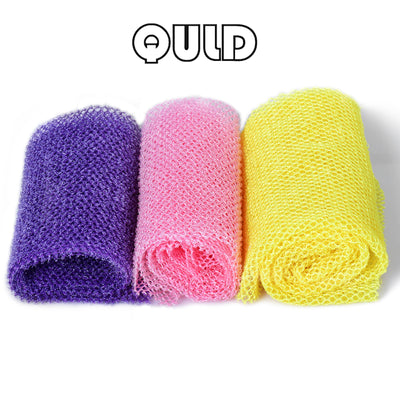 QULD  Net Sponge Exfoliating Shower Body Scrubber Back Scrubber Skin Smoother,Great for Daily Use