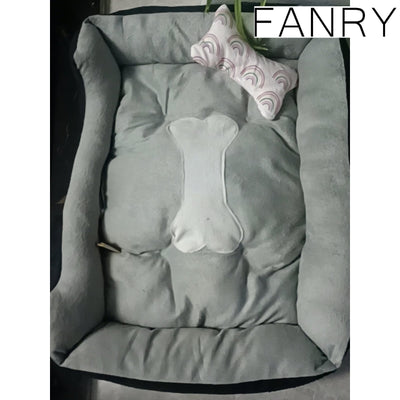 FANRY Dog Beds,Fixable Deluxe Cozy Dog Beds, Washable Dog Beds