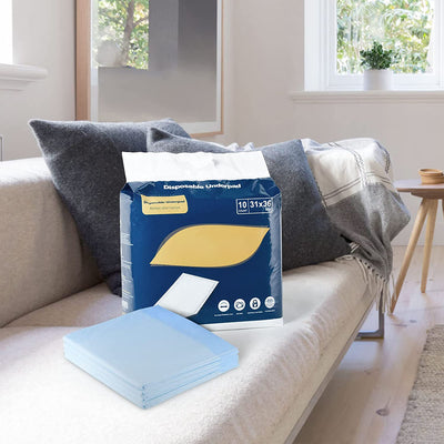 GJUMP Disposable Waterproof Underpads 40PCS 31" x 36",Heavy Absorbency,for Incontinence Adults, Kids, Pets