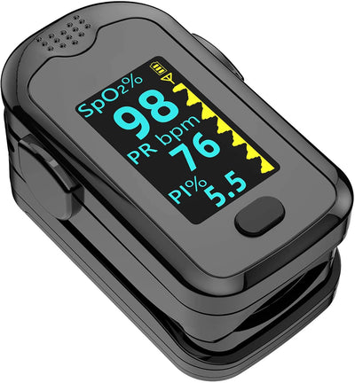 LENMER Portable Pulse Oximeter Fingertip, Blood Oxygen Saturation Moni