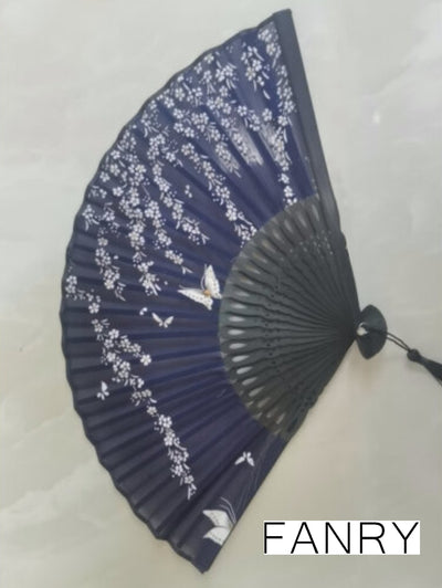 FANRY Hand Held Fan,Eastern Style for Women, Silk Folding Fans, Foldable,for Dancing Cosplay Wedding Party Props Decoration