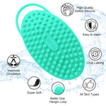 Bubbob Bath brushes Silicone Body Scrubber, Exfoliating  Body Scrubber for Use in Shower,Lathers Well, Long  Lasting, Soft Body Scrubber for Shower and Bath  Skincare Routine(Green).