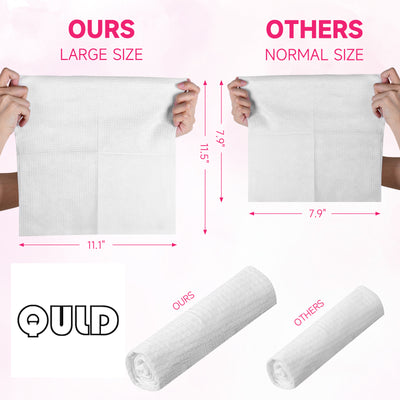 QULD Makeup Remover Wipes Singles, Daily Facial Cleanser Towelettes, Gently Removes Oil & Makeup,  Makeup Wipes, Individually Wrapped