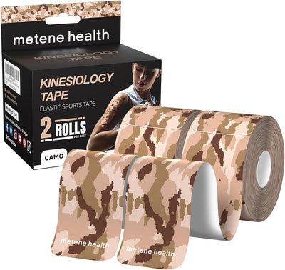 Metenehealth adhesive bandages Self Adhesive Bandage  Wrap 12 Pack, Athletic Tape 2 Inches X 5 Yards,  Sports Tape, Breathable, Waterproof, Elastic  Bandage for Sports, Wrist and Ankle Wrap Tape,  Non-Woven Bandage