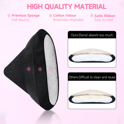HUAUOO Air Cushion Powder Puff for Liquid Foundation, Makeup Settings - Makeup Puff, 12 Pcs