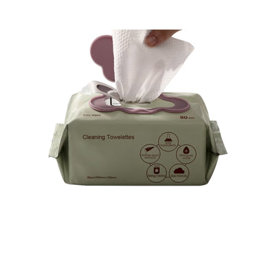 HUAWE Cleaning Towelettes, Cleansing Wipes for Face, Hands, and Body. Pre-Moistened Wipes. Hand Sanitizing Wipes