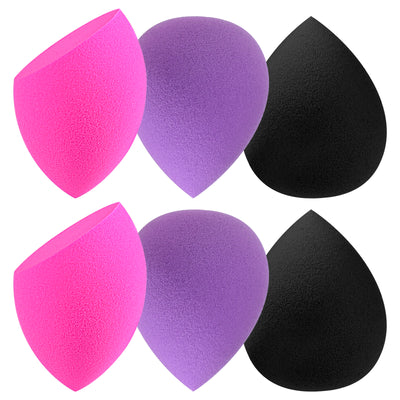 HUAWE Professional Makeup Sponge Set, Portable Soft Sponge Setting Face Puffs,Multicolor Makeup Blending Sponge Cosmetic Applicator for Loose Powder,Liquid,Facial Makeup Tools
