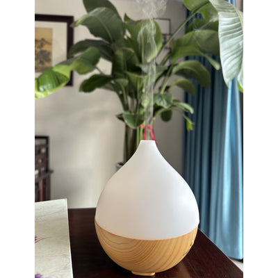 HUAWE Essential Oil Diffuser, Upgraded Diffusers for Essential Oils Aromatherapy Diffuser Cool Mist Humidifier with 7 Colors LED Lights 2 Mist Mode Waterless Auto Off for Home Office Room