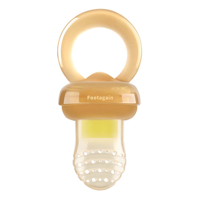 Footagain Baby Food Bite Bag Fruit and Vegetable Teether Teething Stick Baby Eating Fruit Juice Fruit Food Supplement Silicone Nipple