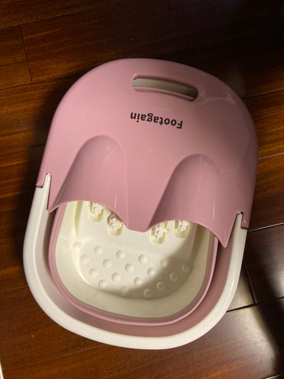 Footagain Folding Foot Soaking Bucket Over Calf Foot Bath Health Massage Foot Soaking Basin Insulation Foot Bath Bucket Household Children's Footbath