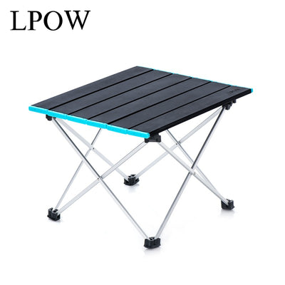 LPOW Camping Furniture Outdoor Folding Table Mini Portable Training Table for Mountaineering and Camping