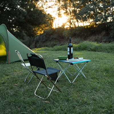 LPOW Camping Furniture Outdoor Folding Table Mini Portable Training Table for Mountaineering and Camping
