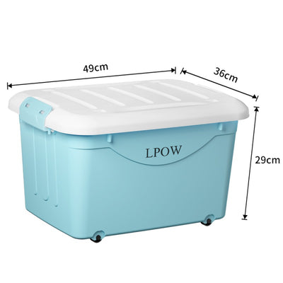 LPOW Plastic Storage Tanks Storage Box Toy Storage Box Dormitory