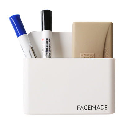 FACEMADE Magnetic Pen Holder, Chalk Storage Box, Blackboard Wall-mounted Magnet Pen Box, Magnetic Hangable and Magnetic Whiteboard Pen Box