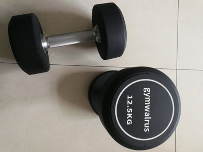 gymwalrus PU Dumbbell Professional Men's Fitness Fixed Value Commercial Dumbbell Personal Training Fixed Environmental Protection Household Dumbbell Set