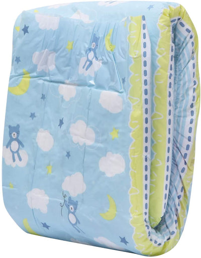FACEMADE Baby Cloth Diapers (5 Pack) Unbleached Premium Cotton Comes with 3 Fasteners Fits Newborn Babies to Toddlers (10-30 lbs)