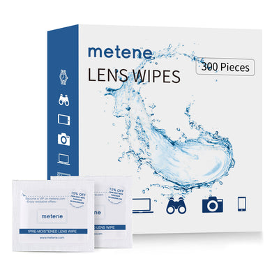 Lens Cleaning Wipes, 300PCS Pre-Moistened Individually Wrapped Cleaner Cloths for iPads, Eyeglasses, Camera Lenses, Laptop and Toys, Residue-Free Disposable Quick-Dry and Non-Scratch Electronic Tissue