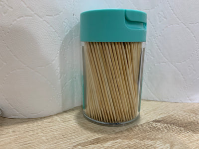 rookitchen Bamboo Wooden Toothpicks - Round, Strong, Splinter-Free for Teeth and Appetizers