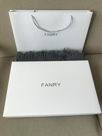 FANRY Men's Scarf Winter High-end Autumn and Winter Women's Scarf Pure Color Version of the Wild Thick Warm Gift Box