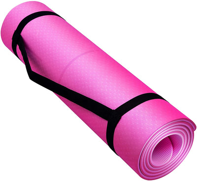 FACEMADE Non-Slip Yoga Mat High Density Anti-Slip，Fitness Yoga Mat, Comfort for All Types Exercise 72”x24”, Body Alignment, Free Mat Strap