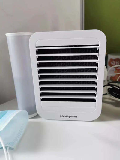 homepoon Personal Mini Air Conditioner Fan Cold Water Fan Fan USB Desktop Office Portable Home
