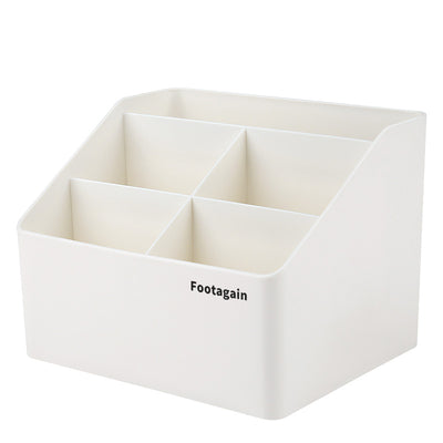 Footagain Japanese Mirror Cabinet Cosmetic Storage Box Dust Cover Large Capacity Dormitory Desktop Household Toilet Storage Box