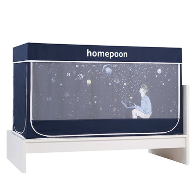 homepoon Student Dormitory Bed Curtains, Mosquito Nets, Upper and Lower Berths, Integrated Dormitory Single Bed