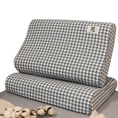范 Latex Pillow Case One Pair Pack Cotton Latex Pillow Case 60x40 Washed Cotton