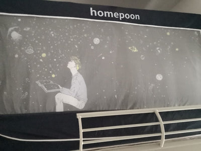 homepoon Student Dormitory Bed Curtains, Mosquito Nets, Upper and Lower Berths, Integrated Dormitory Single Bed