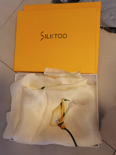 SILKTOO Silk Scarf Women's Wild Summer Mulberry Silk  Scarf Dual-use Dress Buckle Silk Cheongsam Shawl