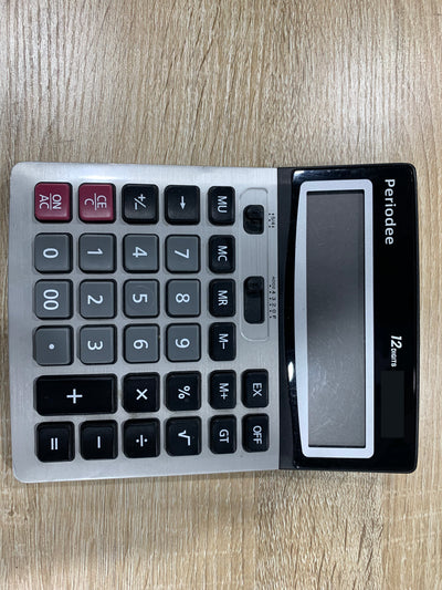 Periodee Calculators, Standard Functional Desktop Calculators, Electronic Office Calculator with 12-Digit Large Display