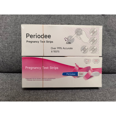 Periodee Pregnancy Test Strips, 8-Count Individually Wrapped Pregnancy Strips, Early Home Detection Pregnancy Test Kit