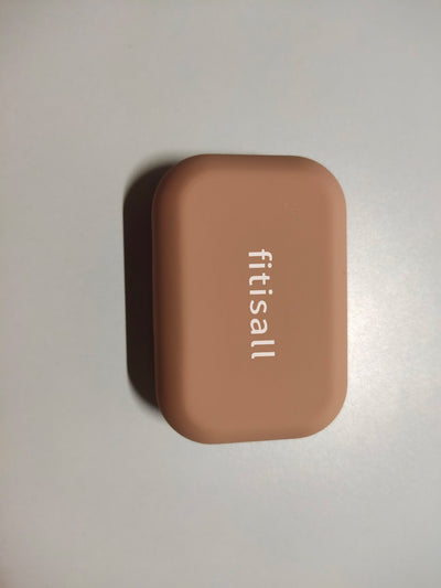 fitisall Pure Color Advanced Frosted Contact Lens Case Cute and Compact Portable Storage Box Cosmetic Contact Lens Myopia Companion Box
