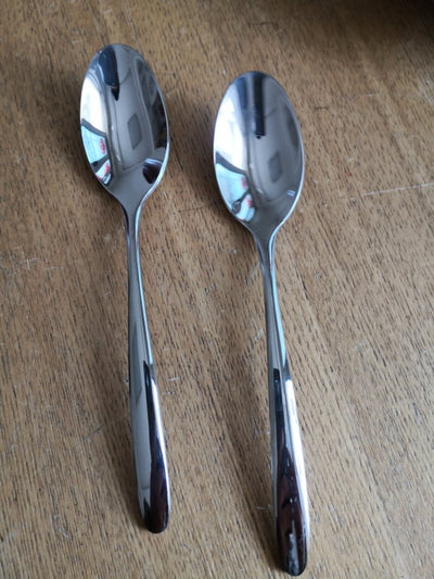 PUREFLY Stainless-steel Spoon, Long Handle for Main Meal Spoon, Adult Meal Spoon, Large Spoon