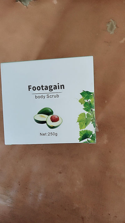 Footagain Foot Scrub Shea Butter Body Scrub Whole Body Peeling and Exfoliating Deep Cleansing