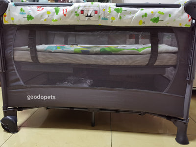 goodopets Crib Can Be Spliced Large Bed Portable Folding Baby Bed Newborn Crib Multifunction