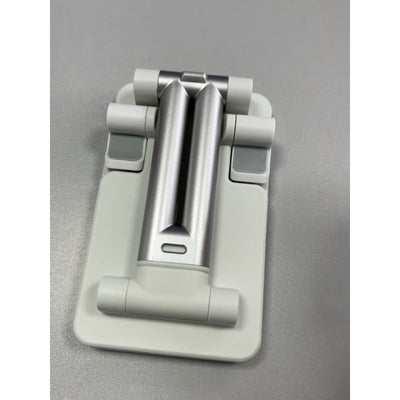 Periodee Adjustable Cell Phone Stand, Desktop Phone Dock Holder Compatible with Universal Phone, Silver