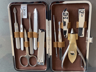 LPOW Nail Repair Products, Nail Clipper Set, Nail Clippers, Contour Nail Tools, 11-piece Set