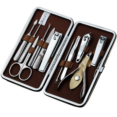 LPOW Nail Repair Products, Nail Clipper Set, Nail Clippers, Contour Nail Tools, 11-piece Set
