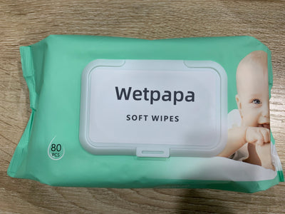 Wetpapa Soft Cleaning Wipes, Bleach Free Cleaning Wipes, Fresh Scent, Moisture Seal Lid, 80 PCS