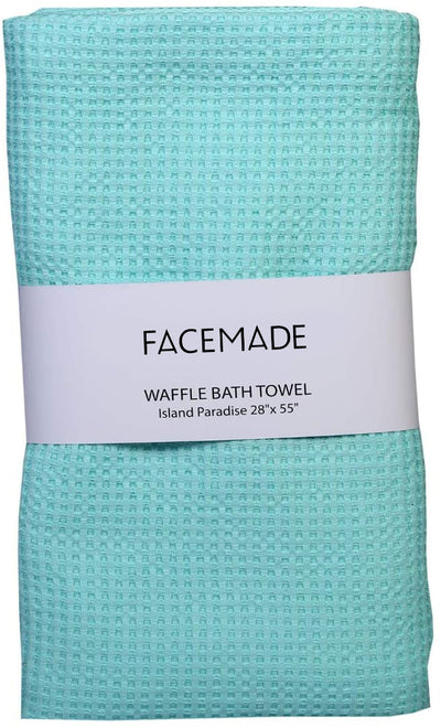 FACEMADE Bath Towels 28 inch x 55 inch Island Paradise Ultra Absorbent, Fast Drying, Soft 100% Organic Cotton, Lightweight, Premium Luxury Bath Sheet Towels.
