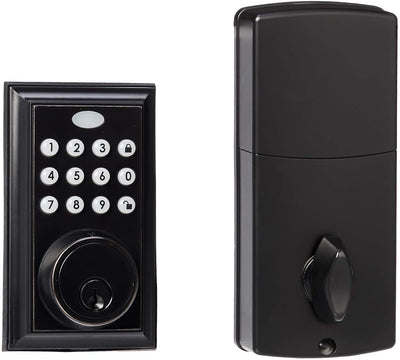 Wetene Smart Electronic Deadbolt, Grant & Control Remote Access with Pin Code - Touch Screen Keypad with Built-in Alarm - Bluetooth Enabled Works Offline (Metal Grey)