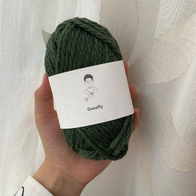 Donafly Wool Thread Hand Knitted Medium Thick Sweater Wool Scarf Thread Baby Wool Ball