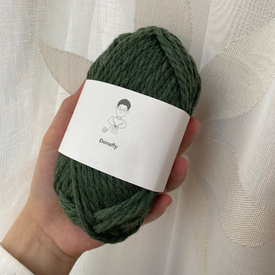 Donafly Wool Thread Hand Knitted Medium Thick Sweater Wool Scarf Thread Baby Wool Ball