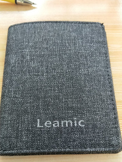 Leamic Short Wallet,  Driver's License Card Package, Student Men's Thin Wallet for Female and Male