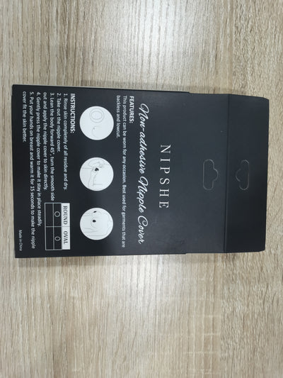 NIPSHE Nipple Cover, 1 Pair Non-adhesive Breast Pasties for Women, Washable and Invisible