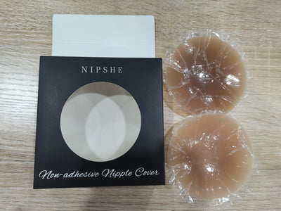 NIPSHE Nipple Cover, 1 Pair Non-adhesive Breast Pasties for Women, Washable and Invisible
